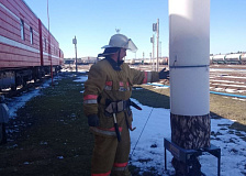 В Гомельском отделении железной дороги определили лучших спасателей-пожарных