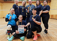 Первые в чемпионате Гомельского отделения по волейболу среди женских команд в программе круглогодичной спартакиады